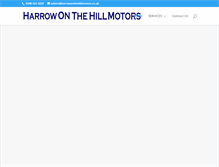 Tablet Screenshot of harrowonthehillmotors.co.uk